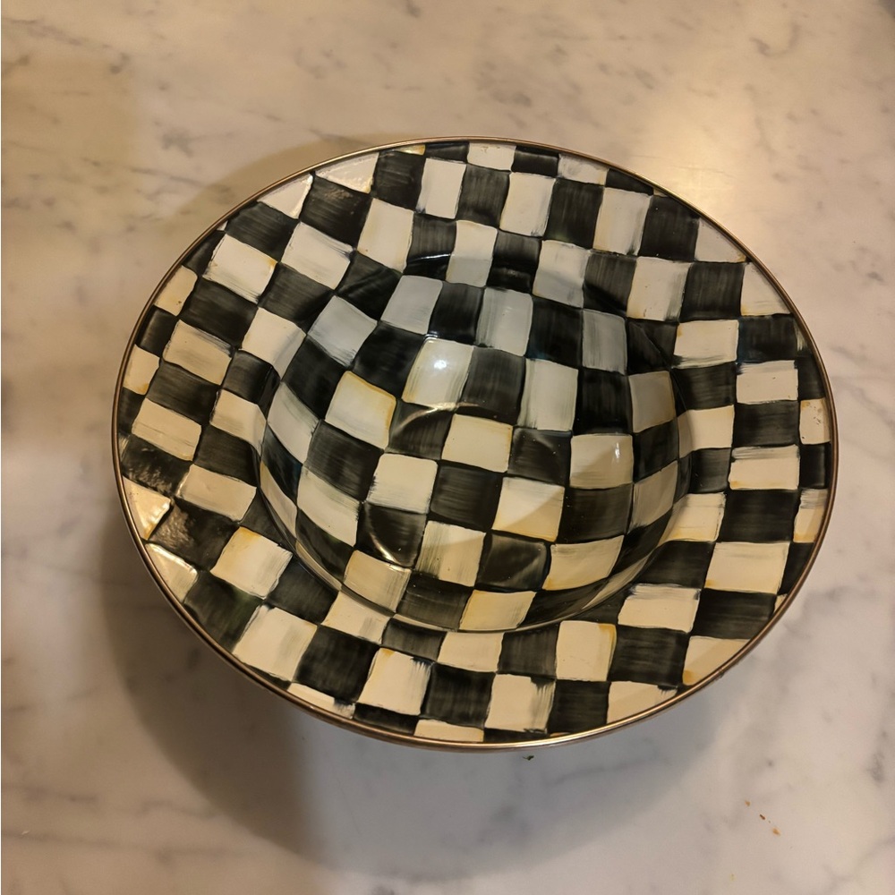 Mackenzie-Childs Large Metal Fruit Bowl